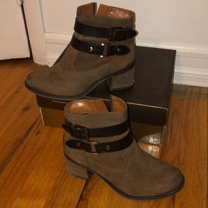 Leather booties